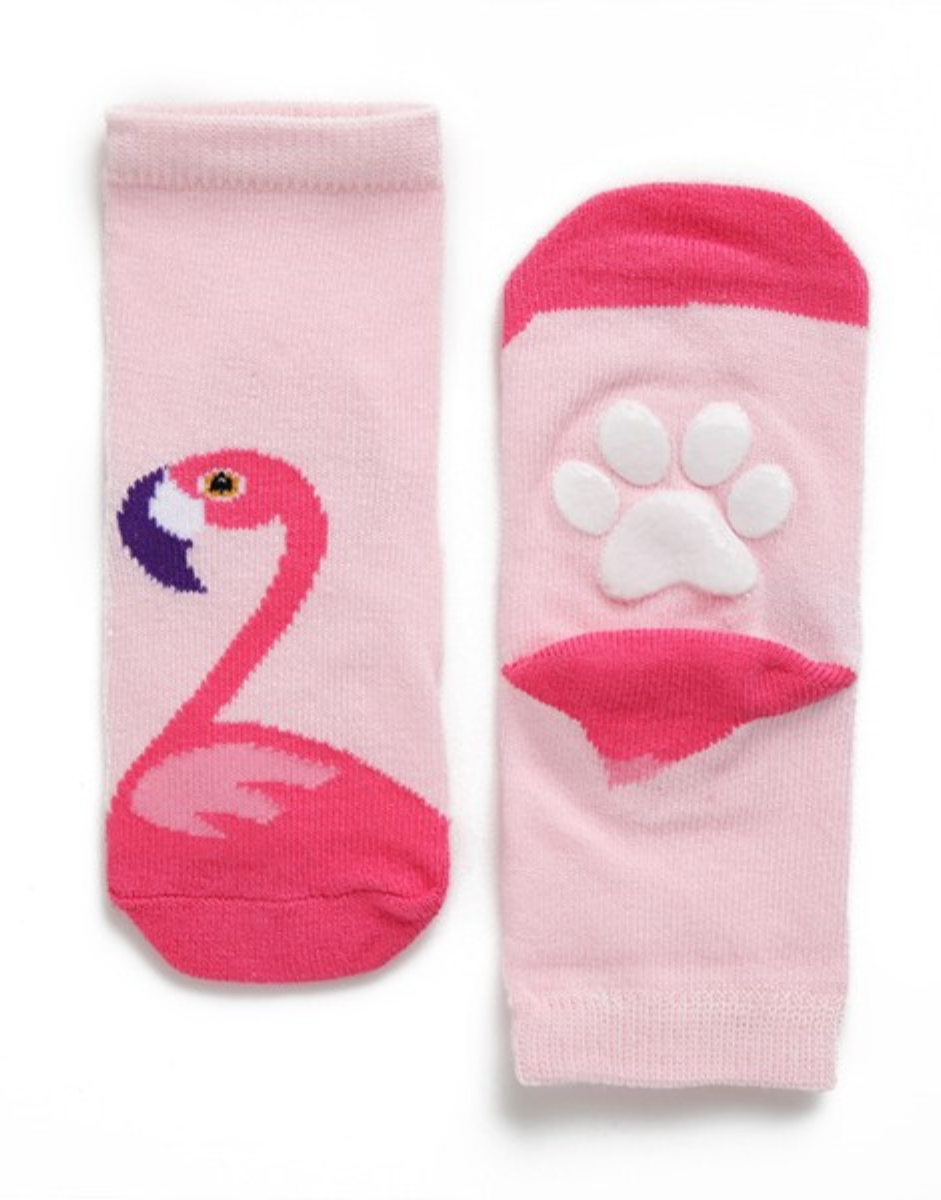 Pink Flamingo Ankle Socks