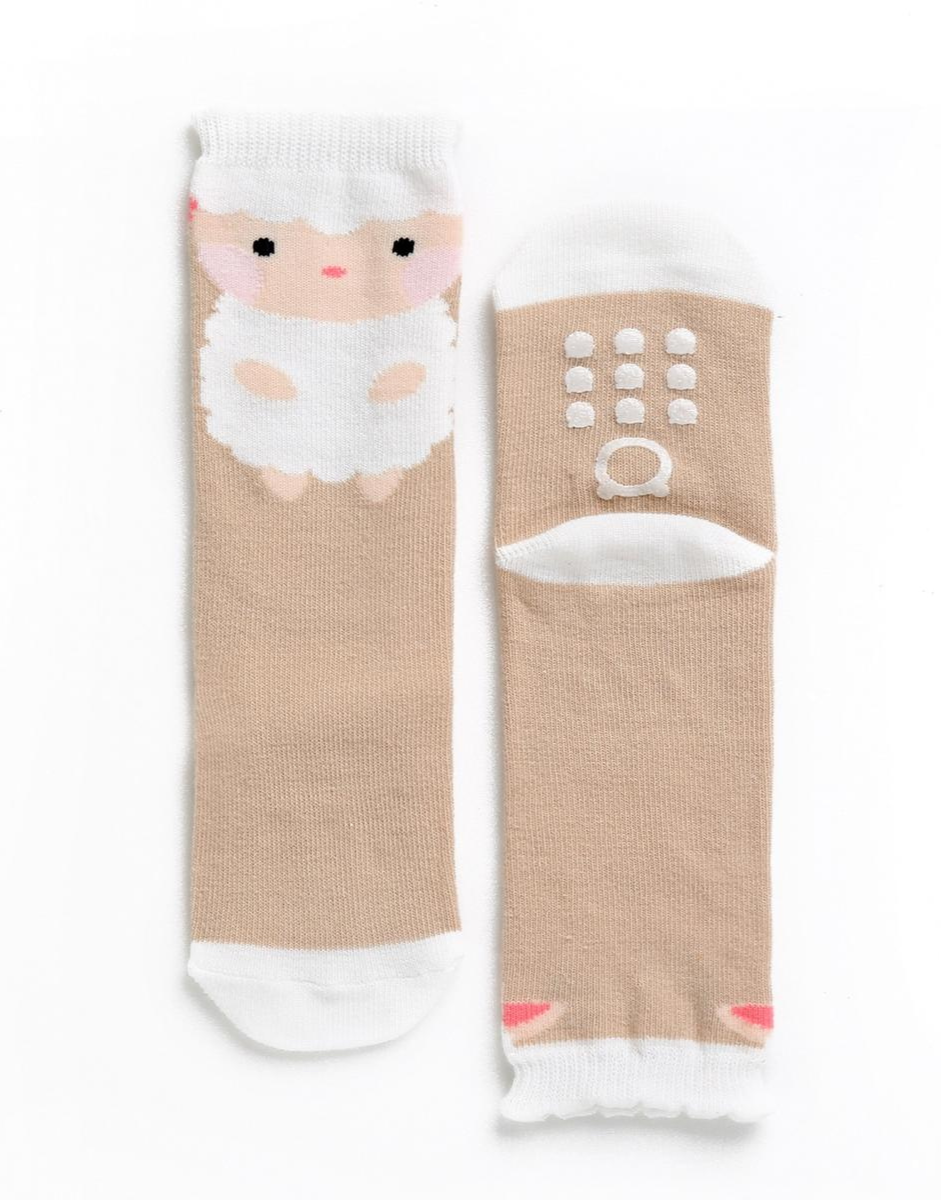 Lamb Knee Beige Socks