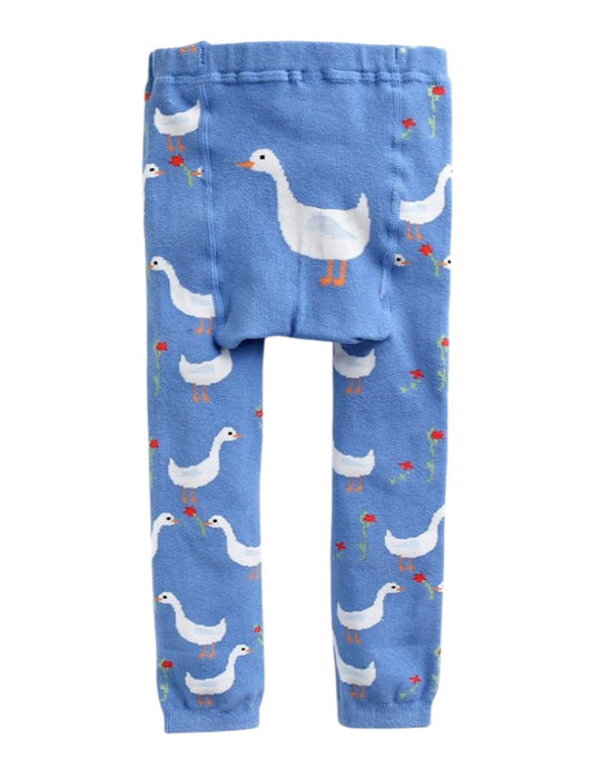 Blue Buddy Duck Printed Baby Leggings