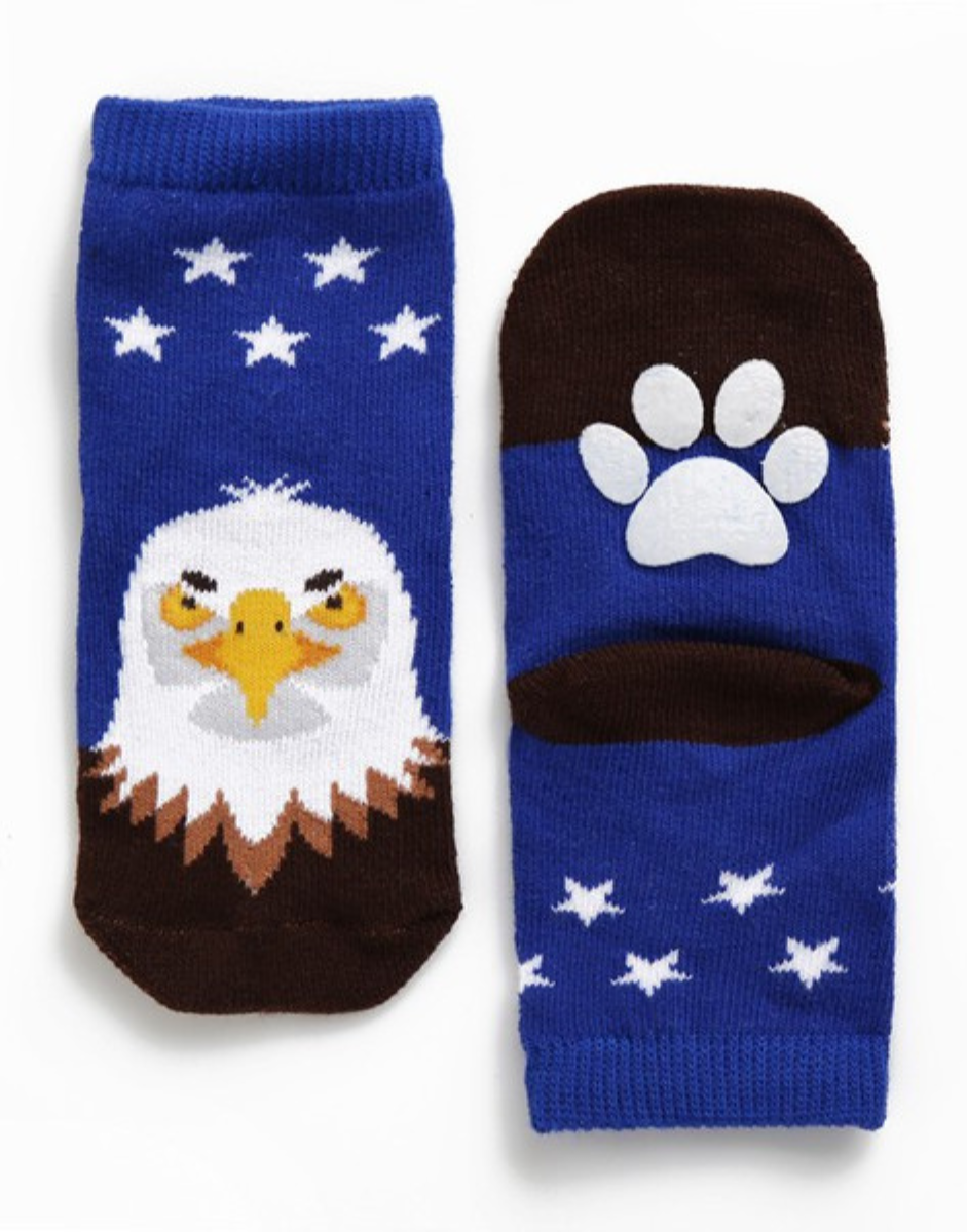 Navy Eagle Ankle Socks