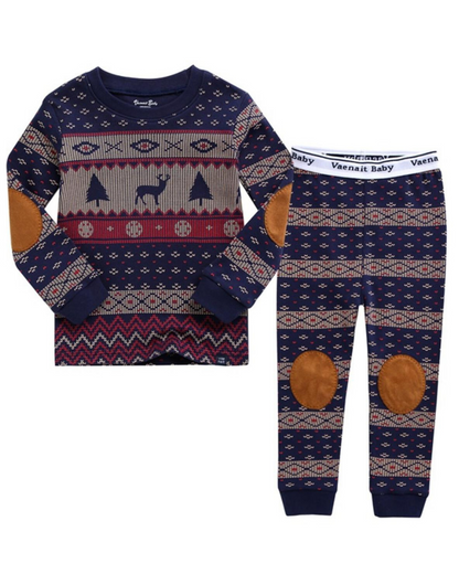 Christmas Cabin Long Sleeve Pajamas