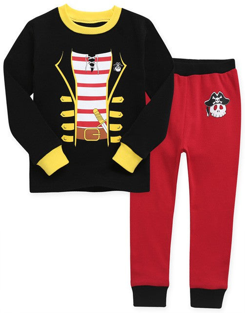 Conjunto de pijama de manga larga pirata 