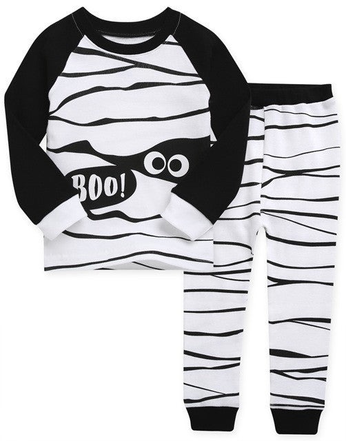 White Mummy Long Sleeve Pajamas