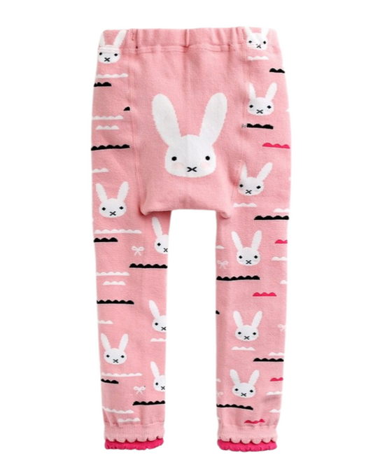 Pink Berry Bunny Printed Baby Leggings