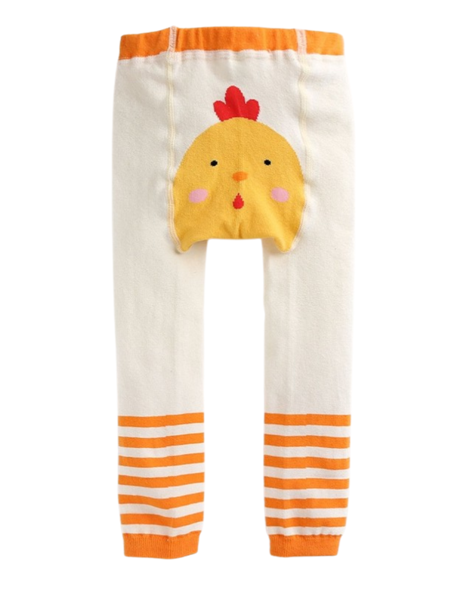 Yellow Chicky Printed Baby Leggings