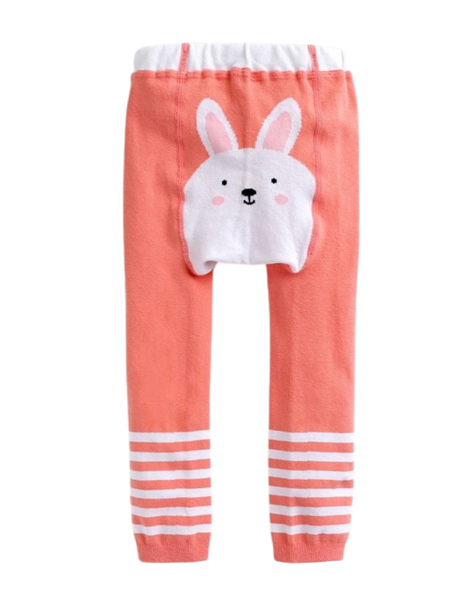 Pink Bunny Printed Baby Leggings