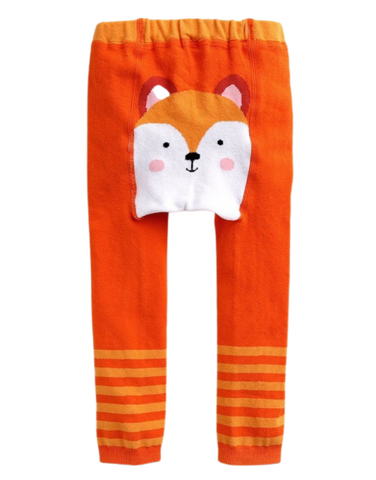 Orange Foxy Printed Baby Leggings