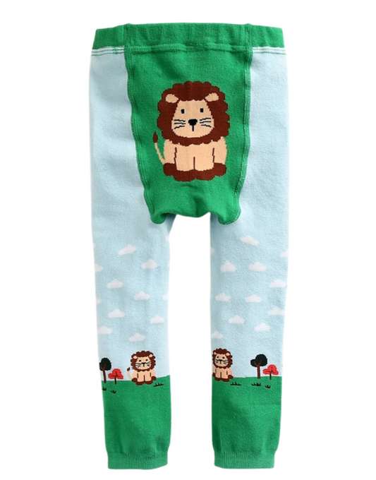 Leo Lion Blue Leggings