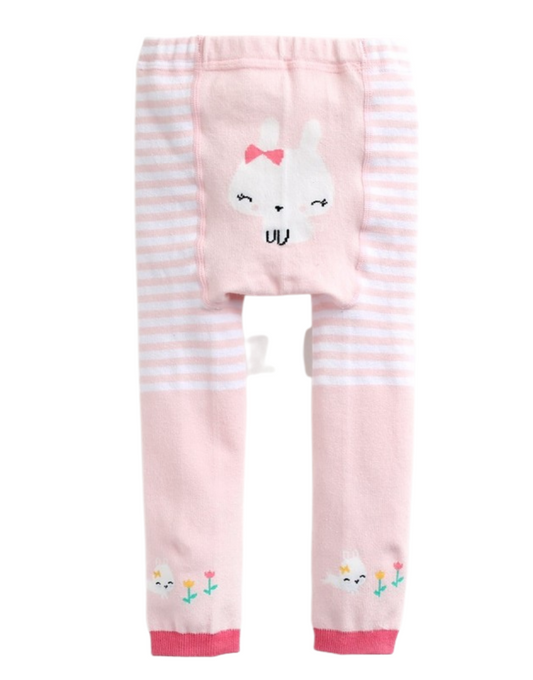 Pink Ping Pong Rabbit Printed Baby Leggings