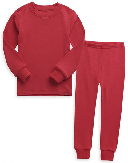 Red Modal Long Sleeve Pajamas