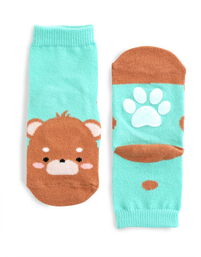 Brown Bear Ankle Socks