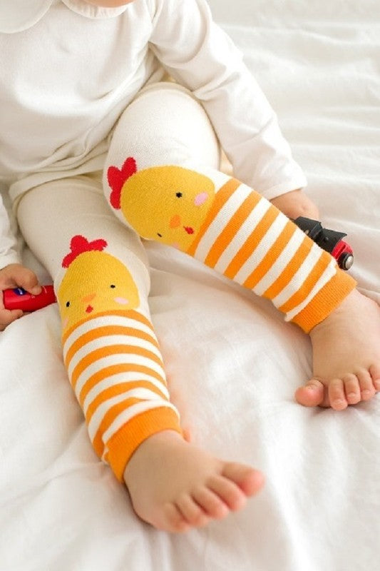 Yellow Chicky Printed Baby Leggings