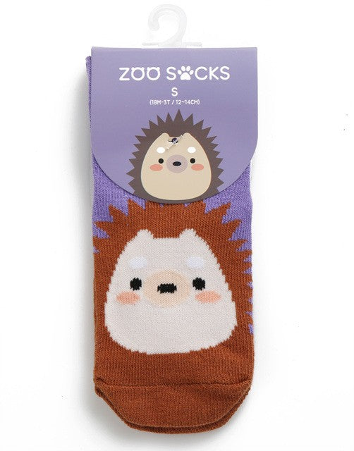 Purple Hedgehog Ankle Socks